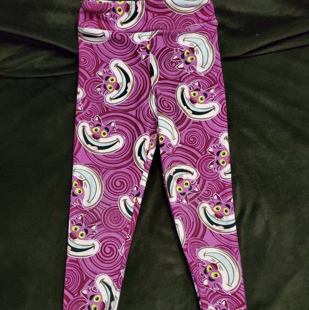 SOLD LuLaRoe child small/medium HTF Cheshire Cat leggings